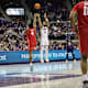 Jameer Nelson Jr. hits a three over Houston's LJ Cryer.